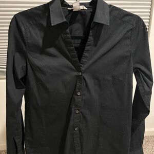 H&M Black Women's Button Down Shirt